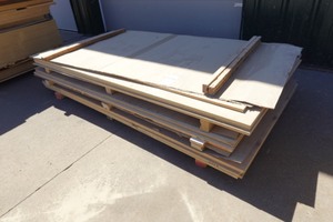 (4) 4x8 sheets 0.75 inch Alder MDF