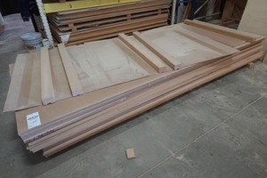 (4) 4x10 sheets 0.75 inch MDF, half sheets 0.75 inch 4x10 MDF, half sheets 0.75 inch 4x10 Maple