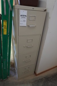 (2) 4 drawer Hon file cabinets