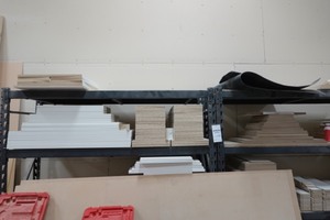 (2) gray Pallet racks (inventory not included)