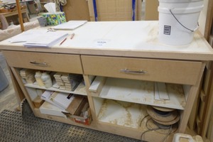 Shop bench on castors 28x6 (contents not included)