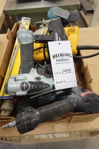 (2) Senco nailers, (1) Metabo nailer, Skil drill