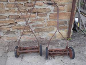 Vintage Push Reel Lawn Mowers