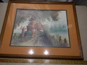 Framed Signature Fine Art Print - Vincent R. Sneed Landscape Scene