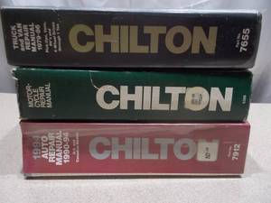 Vintage Chilton Auto & Motorcycle Repair Manuals Collection Lot