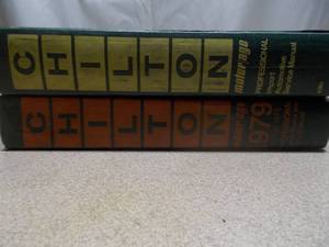 Vintage Chilton Auto Repair & Labor Guide Manuals Lot (1979 & Professional Edition)