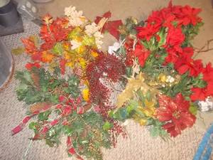 Assorted Artificial Holiday Floral & Autumn Greenery