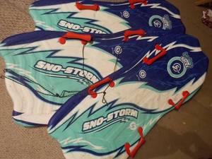 Sno-Storm Molded Foam Snow Sleds Lot (3 Count)