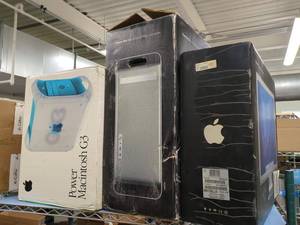 Lot Including Vintage Apple Empty Boxes Power Mac G3 G5