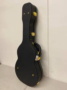 Unbranded Hard Shell Guitar Case Black Green Plush Interior 40in