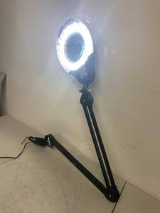 LED Magnifying Lamp Adjustable Swing Arm Clamp-On Desk Light