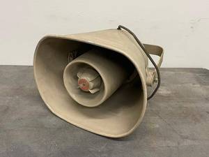 Vintage Atlas Sound WT-15 Horn Speaker 8 Ohms 15 Watts PA Paging w Mount Bracket