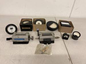 Vintage Panel Meters & Veeder-Root Counters Mixed Lot Untested