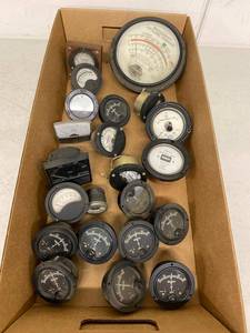 Vintage Panel Meter Assortment Weston Phastron Weidenhoff Gauges