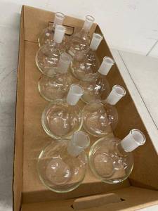 KimaxKontes 500mL Round Bottom Flasks 2440 Ground Joint 10pc