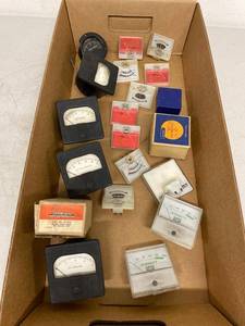 Assorted Vintage Analog Panel Meters GE Savo Calrad Simpson Parts