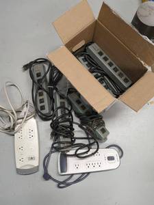 Lot Including 8 Power Strips Surge Protectors Belkin Industrial Assortment