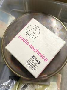 Used Untested - See photos - Incomplete Audio-Technica AT14S Shibata Phono Cartridge Box Manual Case