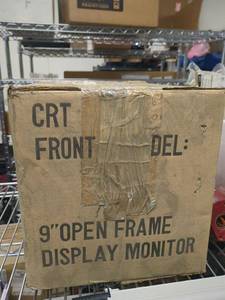 Vintage 9 Open Frame CRT Display Monitor NOS Sealed Box