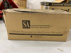 Sound Advance CM660 Prommercial 6 In-Ceiling Speakers Pair PN 40072 Open Box
