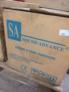 Sound Advance Systems CT8B 8 Ohm Sound Transducers 10-Pack Ceiling Speakers USA