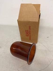 Hanson 72-600-556 Amber Glass Dissolution Vessel 1000mL Flanged Lab Beaker