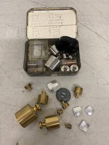 Vintage Mixed Brass Balance Scale Weights Troy Ounces Grams