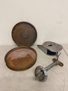Vintage Nautical Navigation Light & Brass Parts Set Incomplete