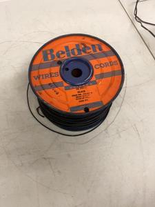 Belden Black Wire on Spool Partial Reel Industrial Electrical Cable