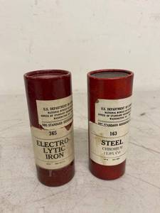 Vintage NBS Standard Reference Material 365 Electrolytic Iron 1974