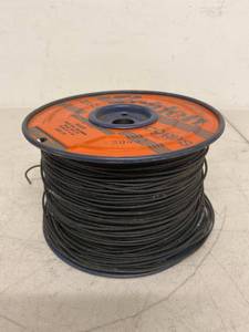 Belden Black Cloth Hook-Up Wire Metal Spool 1205 1000 Ft