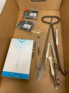 Lot Including Hamilton Needles, Erem Tweezers, and LabMedical Tools