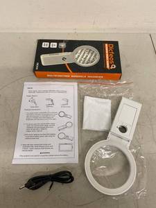 Dicfeos DIC030 Multifunction Handheld LED Magnifier 30X 40X Open Box