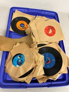 Vintage 45 RPM Vinyl Record Lot Assorted Singles Estate Collection