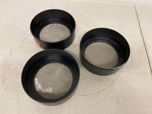 Set of 3 Stackable Sieve Pans Mesh Strainer Filters Assorted Grits