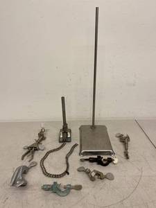 Fisher Scientific Lab Equipment Lot Retort Stand Castaloy Clamps