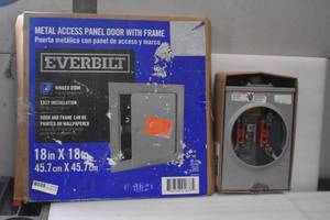 Meter Socket and Metal Access Panel