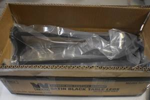 WEN TLP16B 16-Inch Mid-Century Modern Satin Black Hairpin Table Legs, 12 Diameter, Set of 4 Current price$39.25