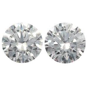 1.00 Carat TW Round Brilliant Lab-Grown Diamond Matched Pair $200 Setting Gift Certificate Retail $1,500 VIDEO