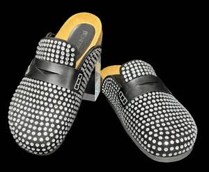 DB - JW Anderson Crystal-Embellished Suede Loafers - Size 37