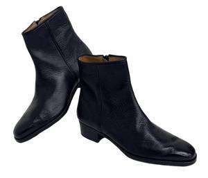 DB - Gravati Black Leather Ankle Boots - Size 7 12
