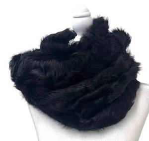 DB - Ann Demeulemeester Black Fur Collar - New with Tags