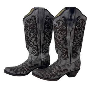 DB - Corral Handcrafted Boots - Size 7.5 - Womens Western Damask Pattern