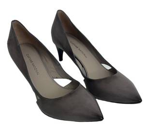 DB - CoStume National Gray Leather Pumps EU 37 12 - Made in Italy
