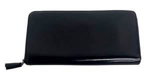 DB - Anya Hindmarch Black Leather Zip Wallet