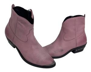 DB - Golden Goose Pink Leather Ankle Boots - Size 37 12