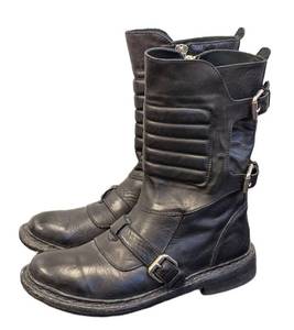 Burberry Leather Moto Boots