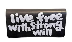 Comme Des Garcons Live Free With Strong Will Wallet