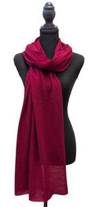 Bajra Cashmere Scarf Cranberry
