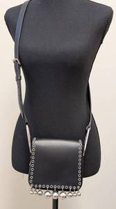 Isabel Marant Calibar Black Leather Messenger Bag